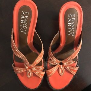 Franco Sarto Leather Sandal, size 8.5